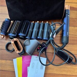 Dyson Copper and Blue Hair Styling Kit